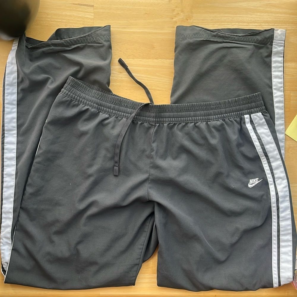 Vintage NIKE SILVER TAB Classic Double Striped Track Pants XL
